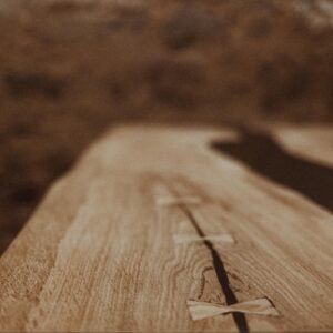 Bespoke epoxy river dining table